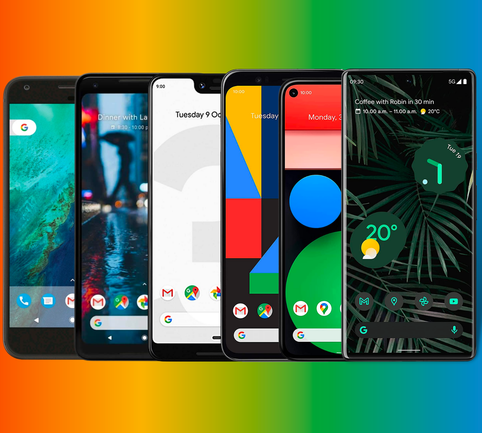 Six years of Pixel: the evolution of Google Pixel phones