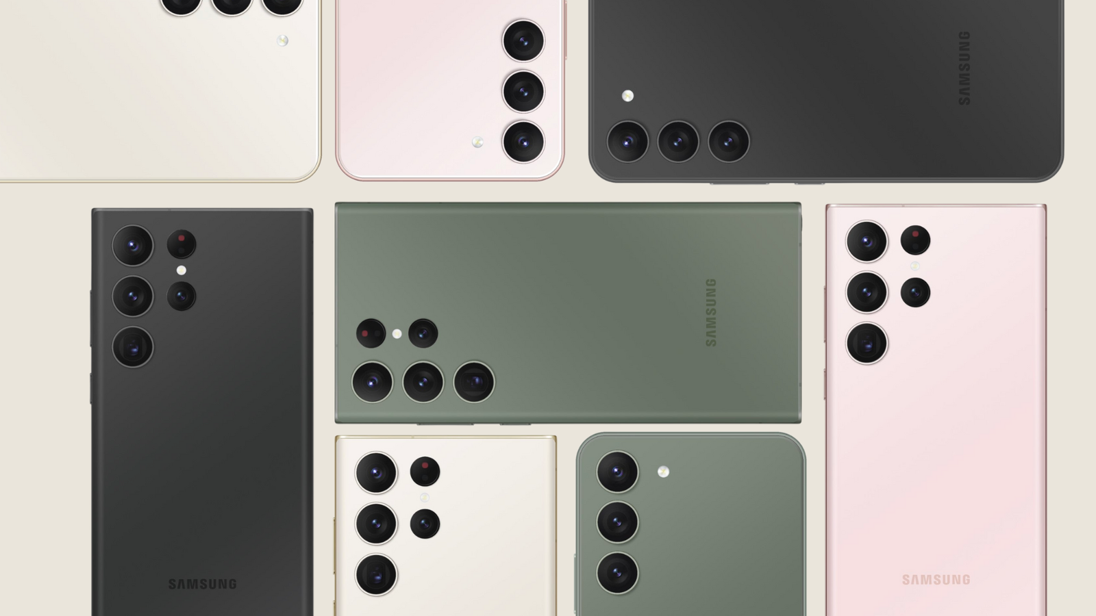A new leak shows off the Galaxy S23 series in all color options