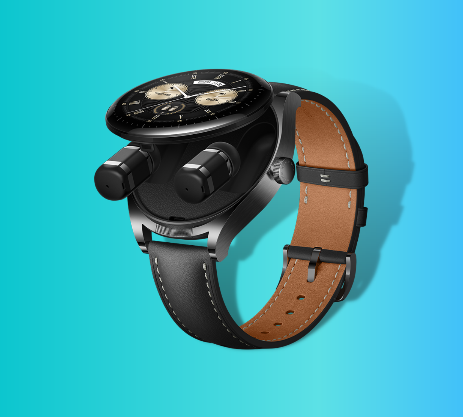 HUAWEI WATCH Buds conceals two earbuds inside a smartwatch