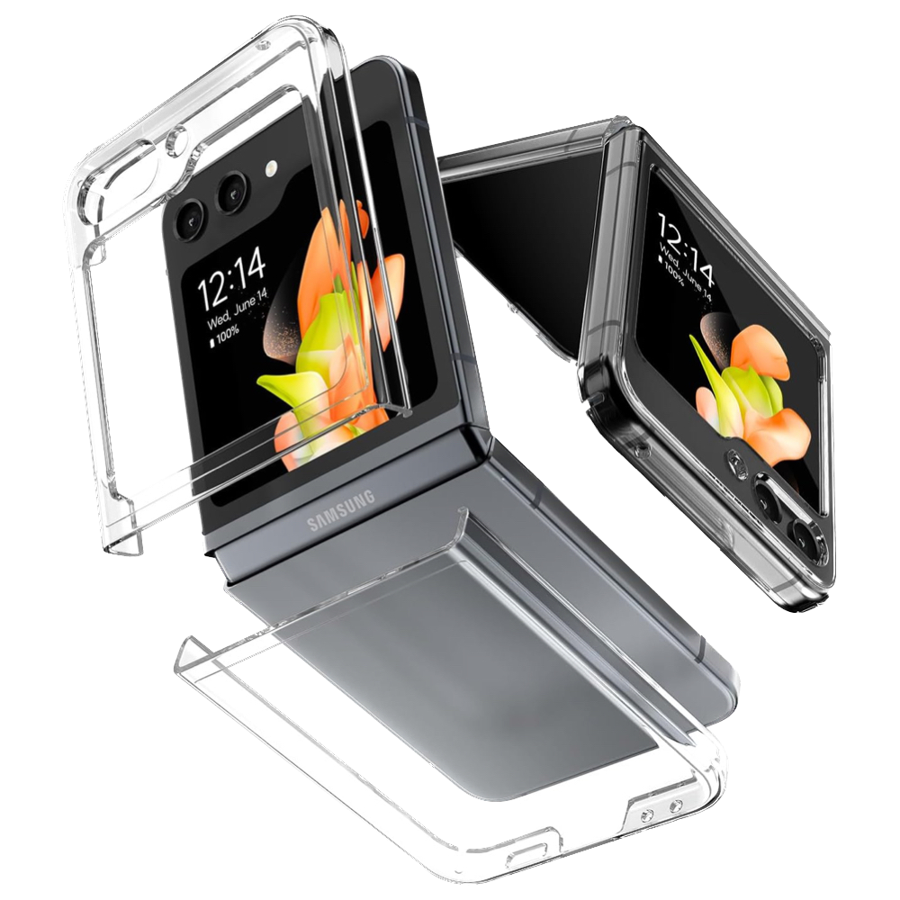 Y2K Wave Samsung Galaxy Z Flip 5 Clear Case