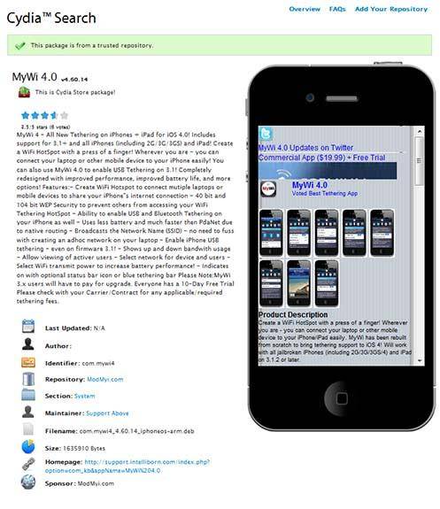 Easily Search Cydia App Store for iPhone From the Web