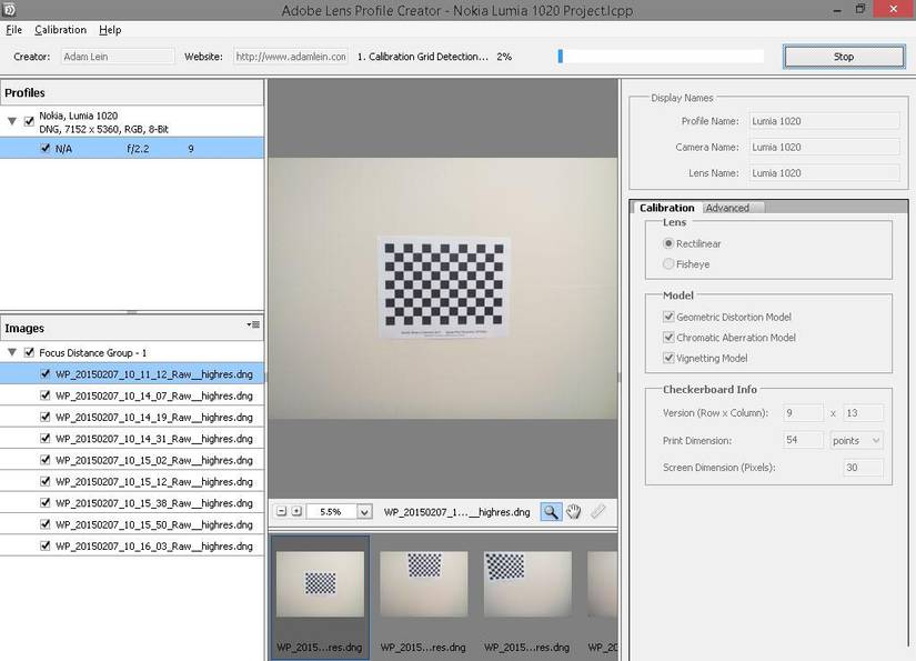 How to make a lens correction profile for your smartphone