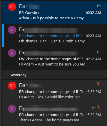 Microsoft added random rainbow circles to Outlook Mail and they’re terrible