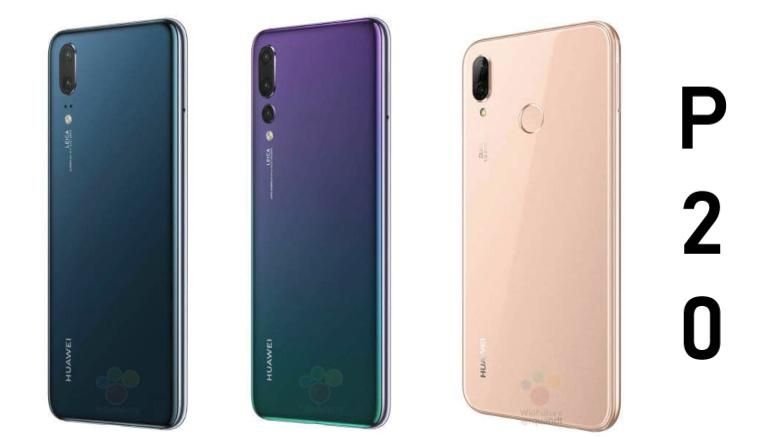 Huawei P20, P20 Pro, P20 Lite rendered in many colors and views
