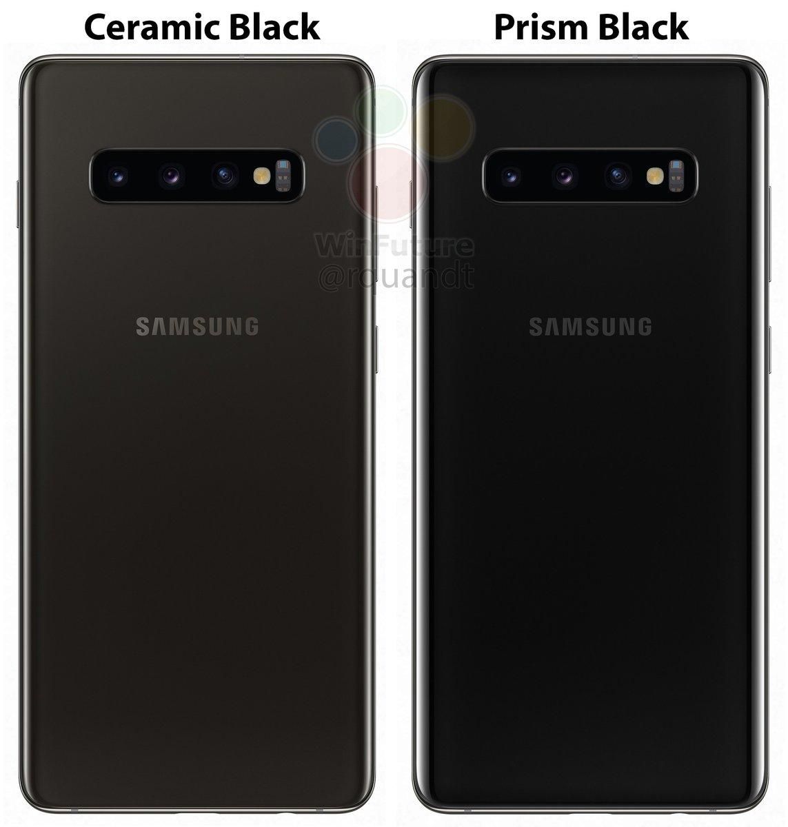 Ceramic Black Galaxy S10+ shows itself, and its ceramic back