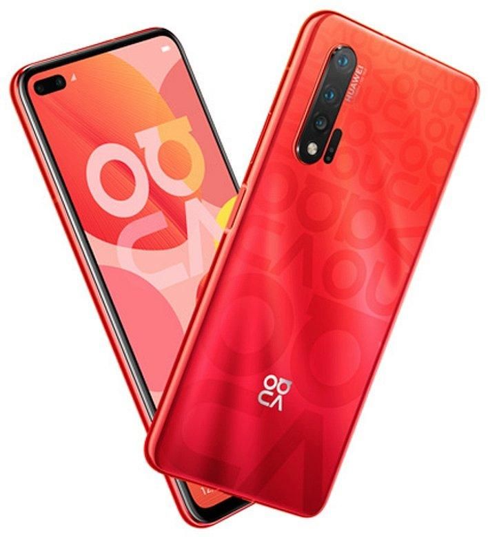 Huawei Nova 6 5G leaks in red, shows off side-mounted fingerprint