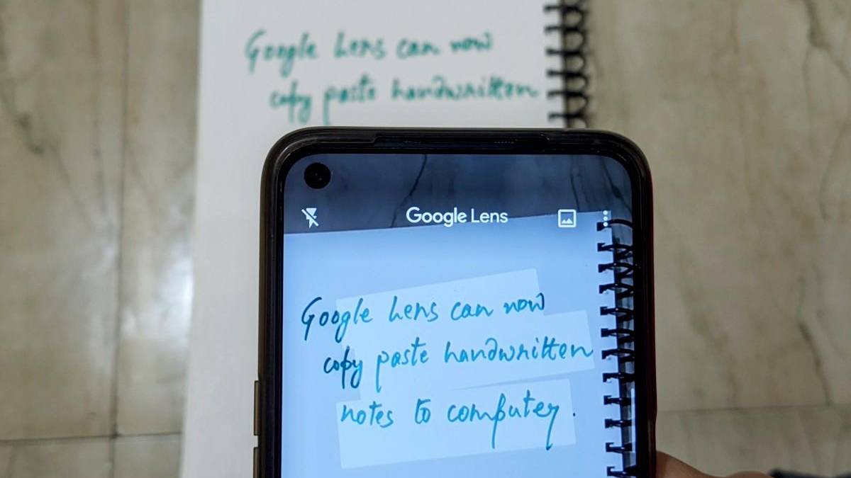 Google Lens can now scan handwritten notes and paste the text to computer