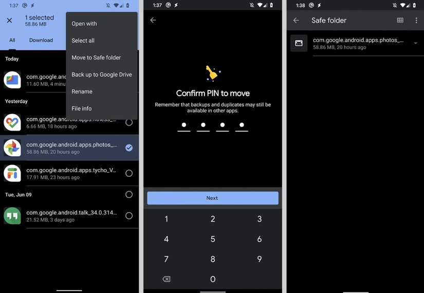 Files by Google tests a PIN-protected ‘Safe Folder’ to hide your deep ...