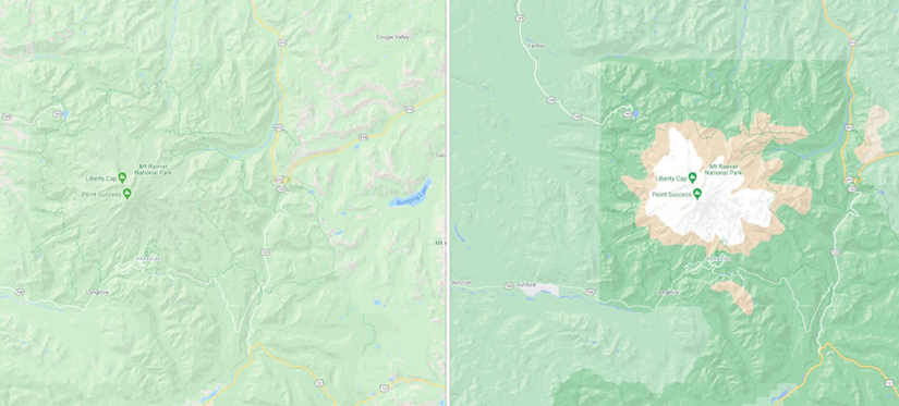 Google Maps Land Color Google Maps gets more colorful to better depict natural features of a ...