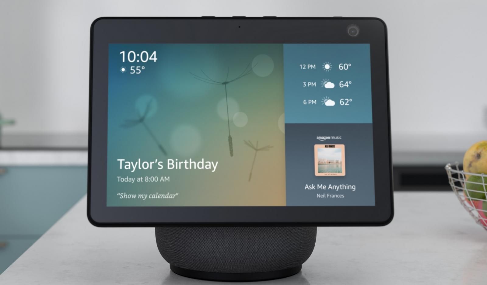 Amazon's new Echo Show 10 has a rotating display that follows your