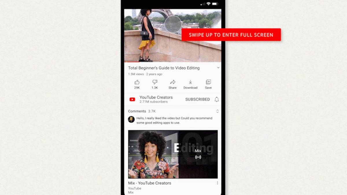 YouTube brings new gestures and playback controls to its mobile app