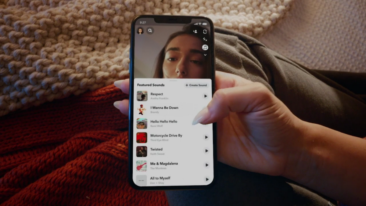 Snapchat’s Sounds feature will let you add songs to your Snaps and Stories