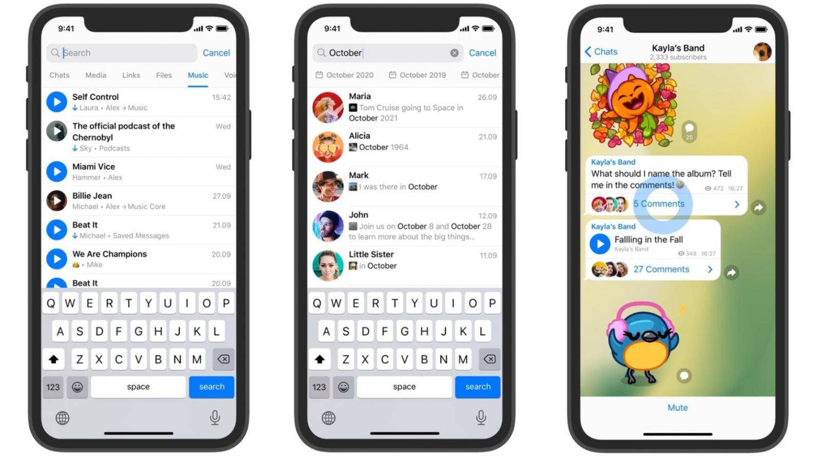Telegram update brings search filters and the ability to go anonymous ...