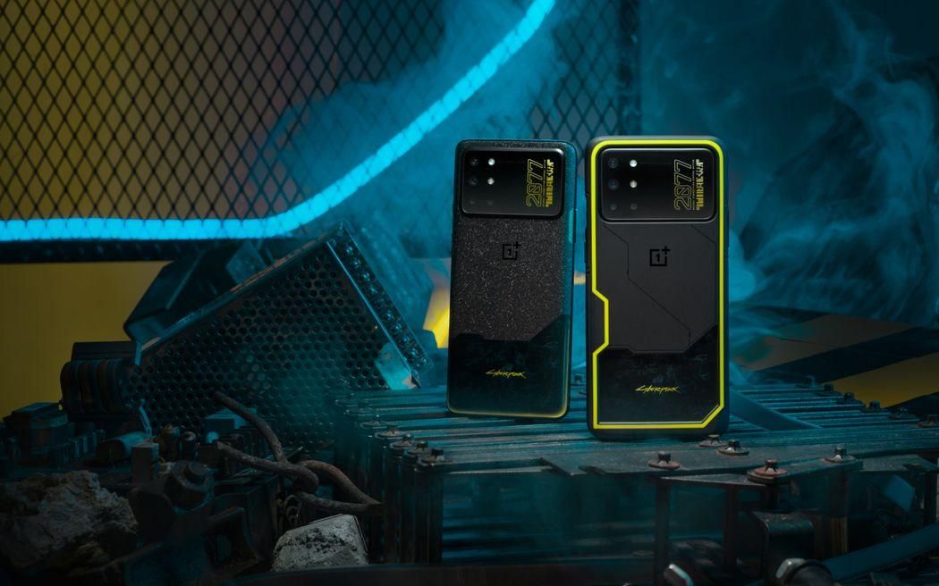 This is the OnePlus 8T Cyberpunk 2077 Limited Edition