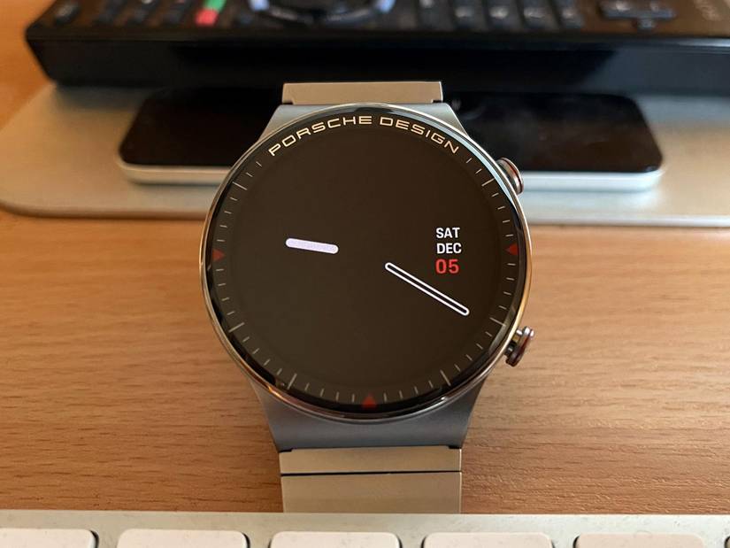 This is the Porsche Design HUAWEI Watch GT 2