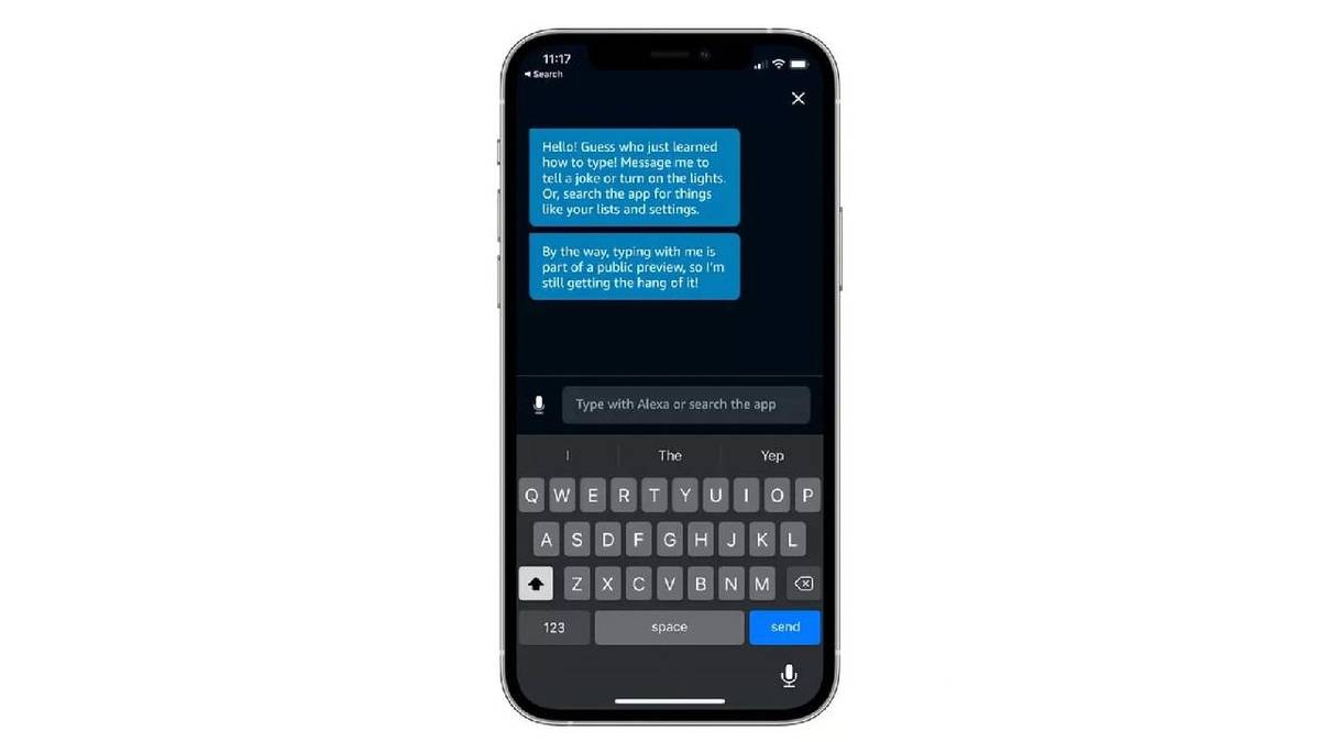 iOS users can now interact with Alexa via text