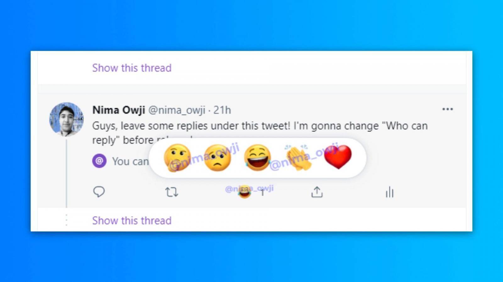 Twitter reactions, downvotes, and more features nearing launch