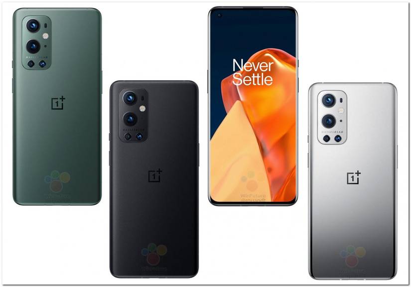 OnePlus 9 and 9 Pro color options shown off in leaked official renders