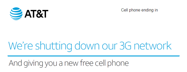 AT&T surprising 3G customers with free phones after the network shut down