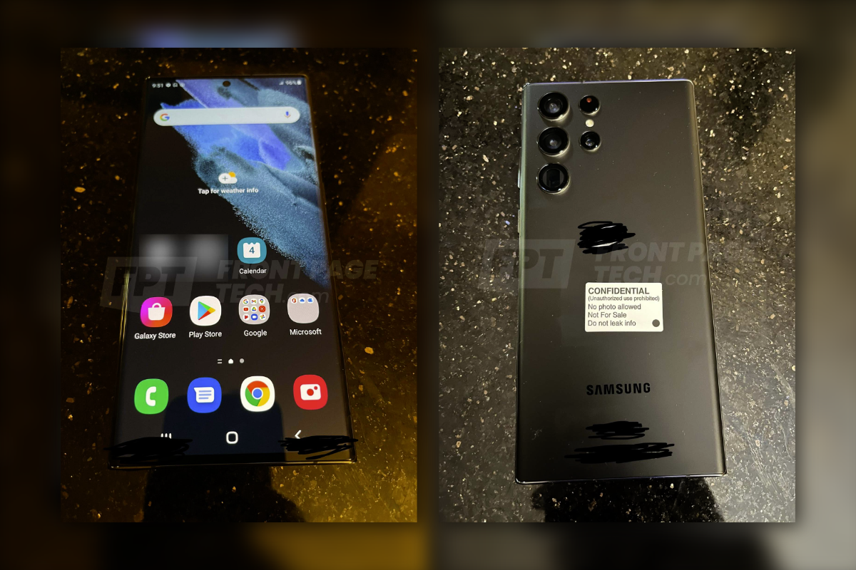 Samsung Galaxy S22 Ultra leaks in real life photos