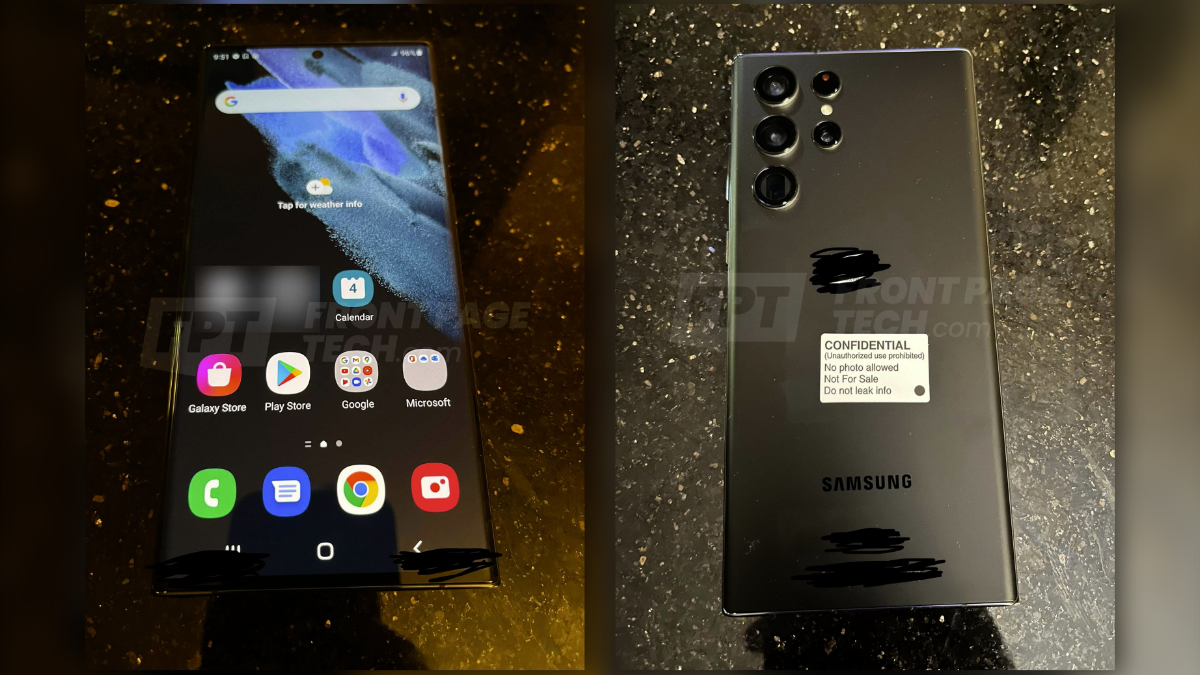 Samsung Galaxy S22 Ultra leaks in real life photos