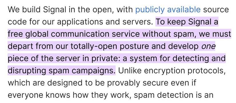 Like Whatsapp, Signal just “jumped the shark” and stops caring so much ...