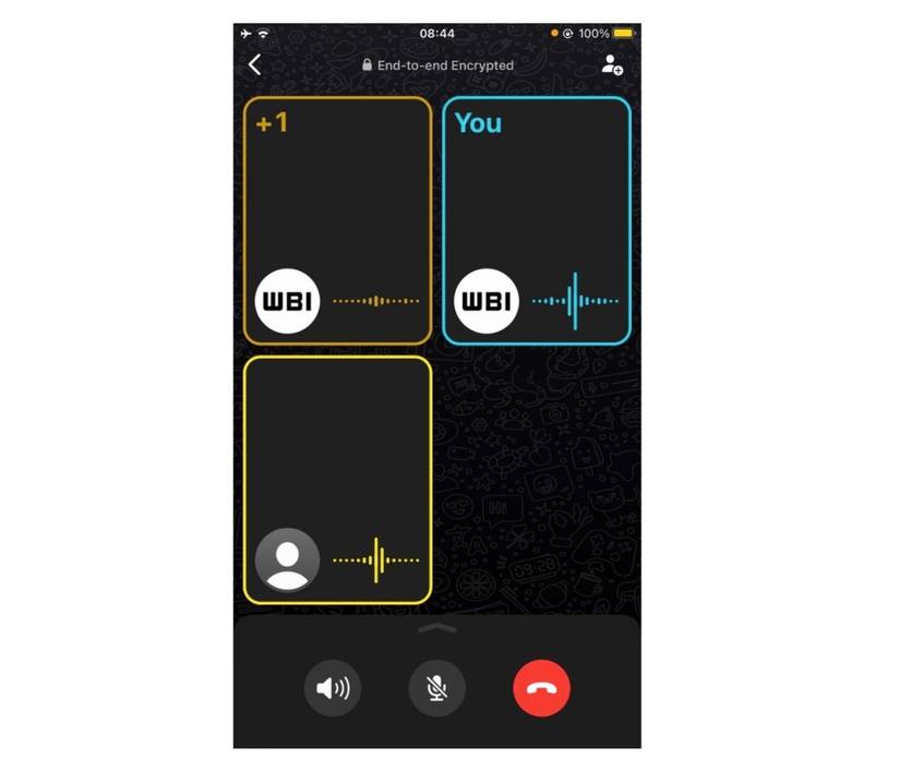 WhatsApp begins testing new voice call UI with waveforms & more