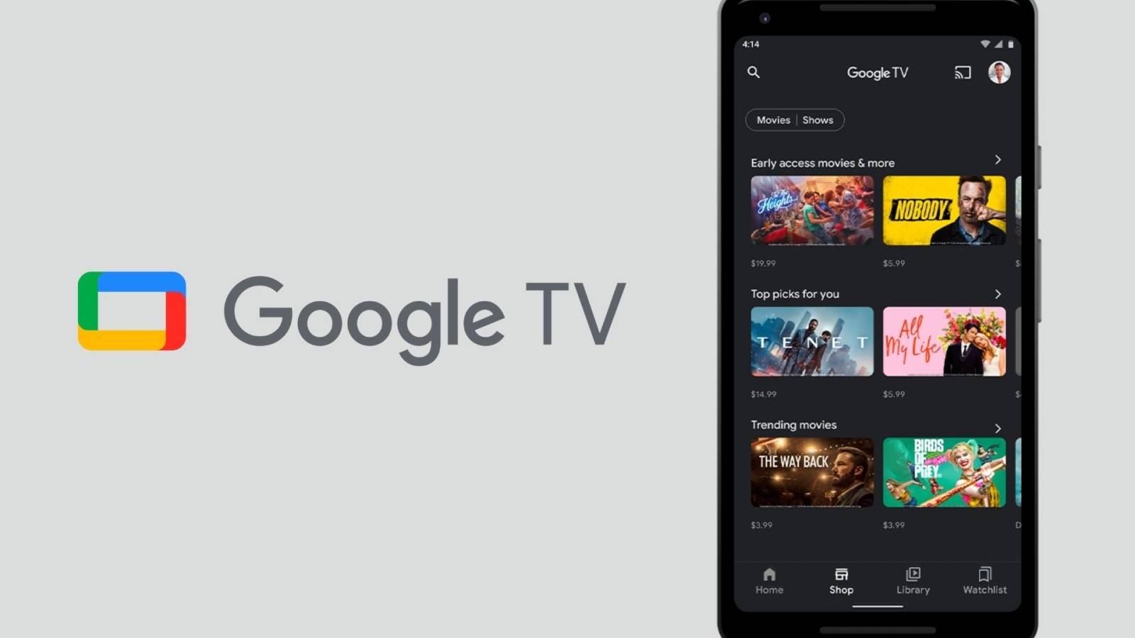 Google Play Store will replace Movies & TV Tab with Google TV